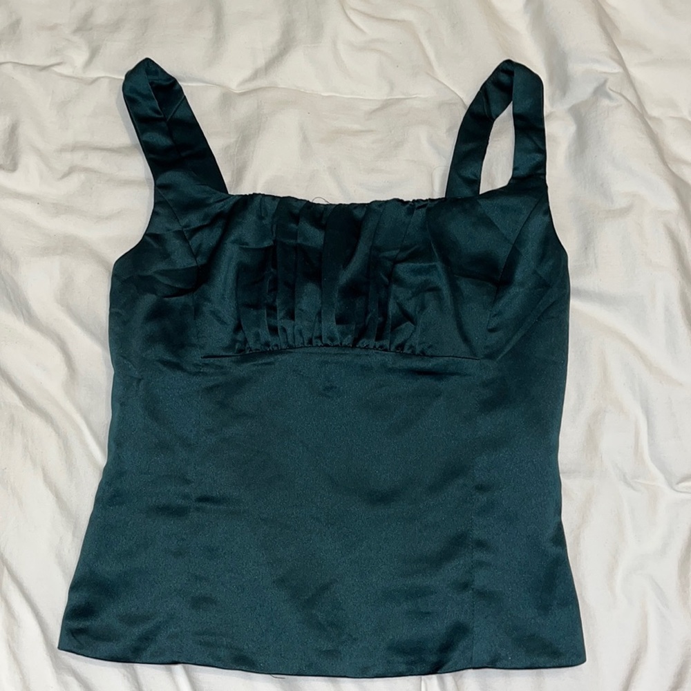 DYNAMITE Harlow Bust Fitted Satin Cami